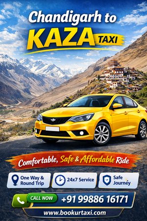 Chandigarh to Kaza Taxi | Booking Start ₹13600 - BookUrTaxi