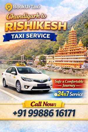 Chandigarh to Rishikesh Taxi | Booking Start ₹3825 - BookUrTaxi