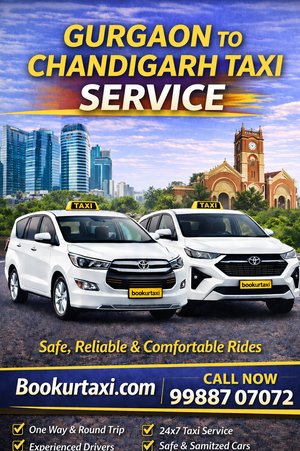 Gurgaon to Chandigarh taxi service | BookUrTaxii