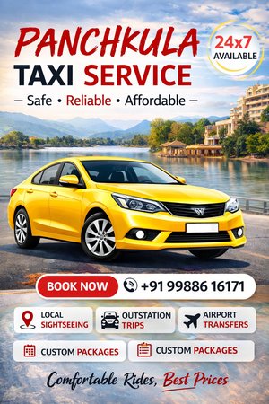 Panchkula Taxi Service | BookUrTaxi - Chandigarh & Mohali Cab Booking Now 9₹ Km