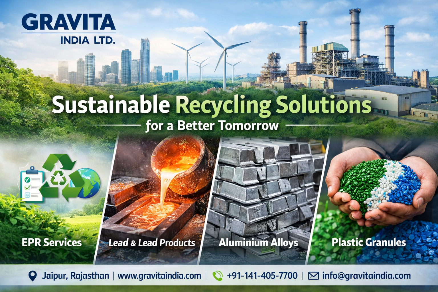Lead, Aluminium & Plastic Recycling Solutions – Gravita India Ltd